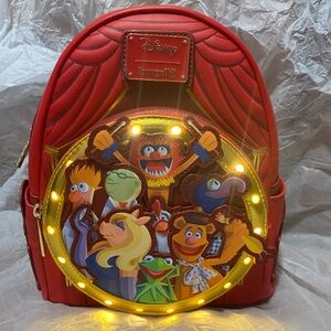 LOUNGEFLY DISNEY THE MUPPETS GROUP MINI BACKPACK LIGHT UP